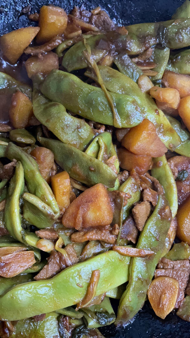 土豆炖豆角