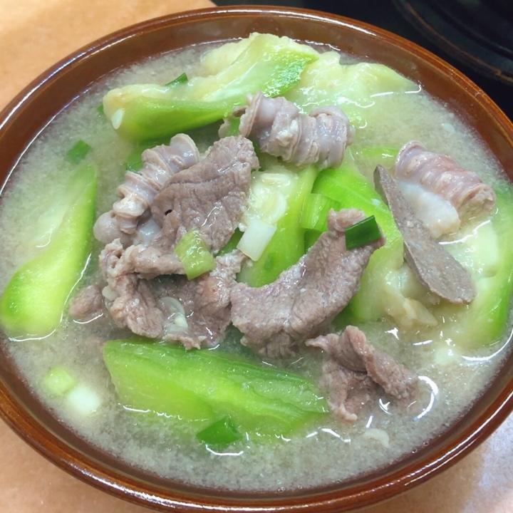 丝瓜猪杂汤的做法