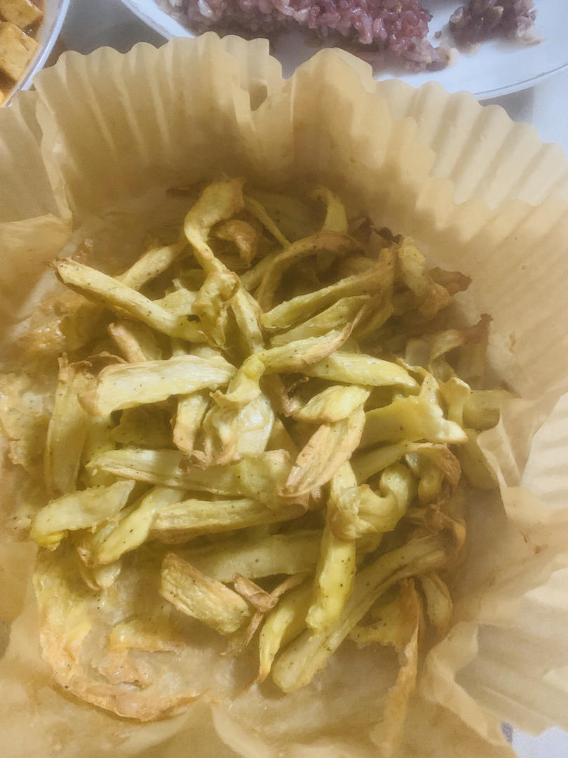 素食天天想吃的空气炸锅杏鲍菇