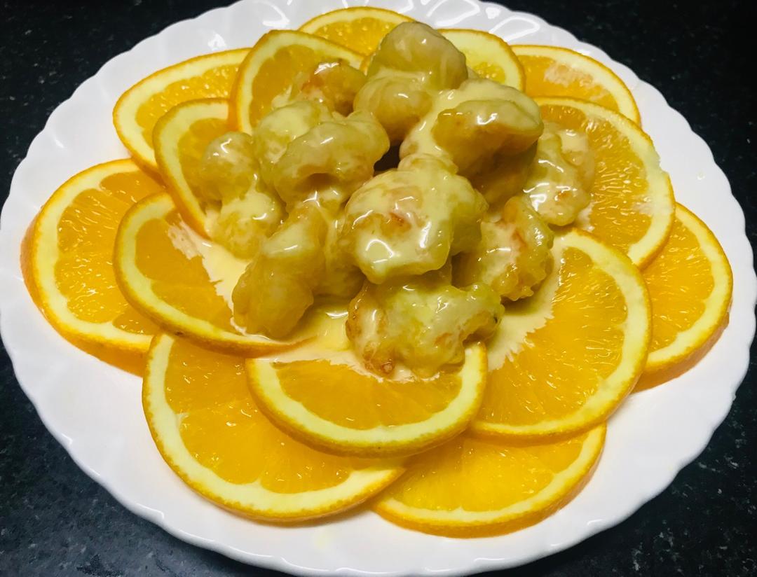 欢喜做年菜：鲜橙腰果沙拉酥虾