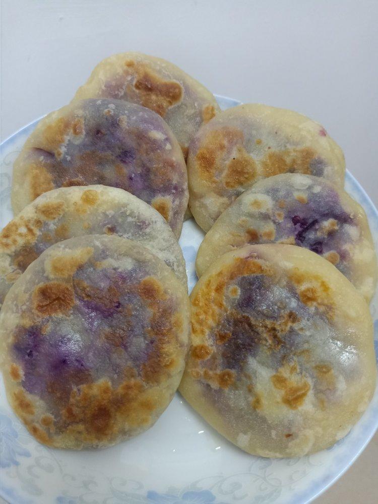 烫面紫薯饼