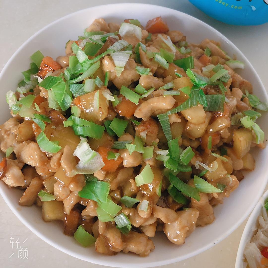 一道怎么做都好吃的干煎土豆鸡丁（红烧，咖喱，椒盐，孜然）