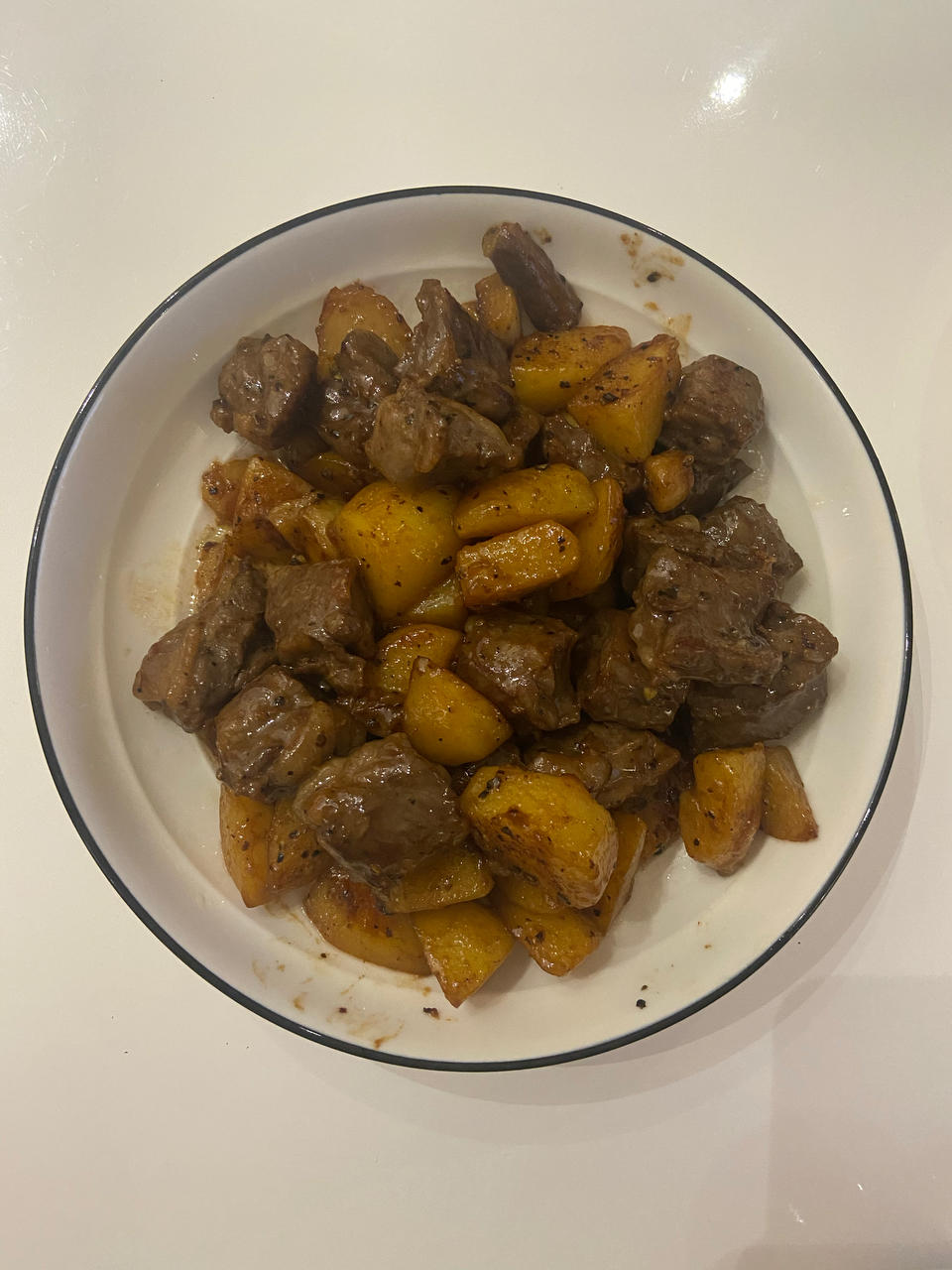 有灵魂的黑胡椒土豆牛肉粒——可以下饭也可以下酒