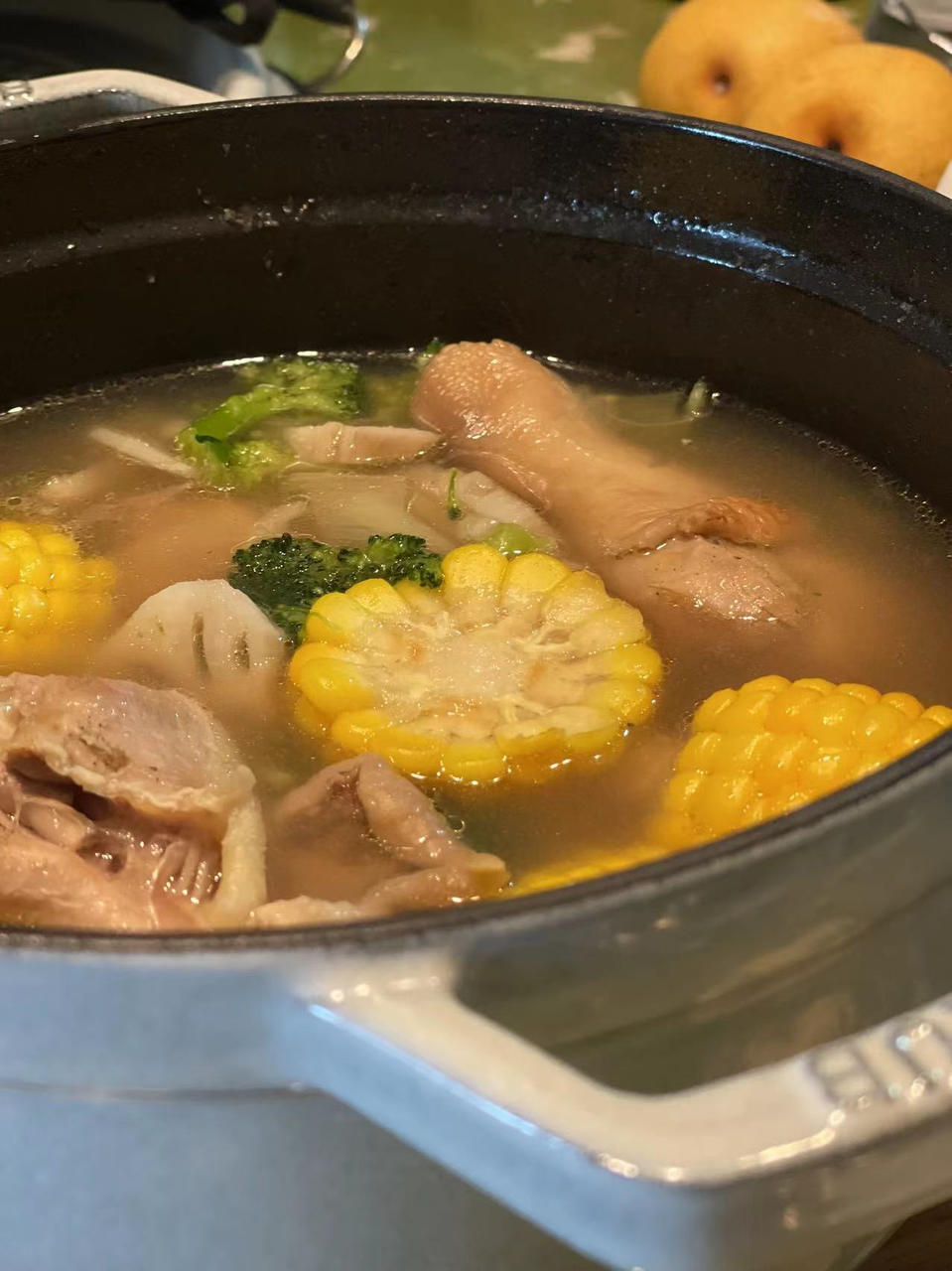 菌菇山药鸡腿汤 | 健康·三餐