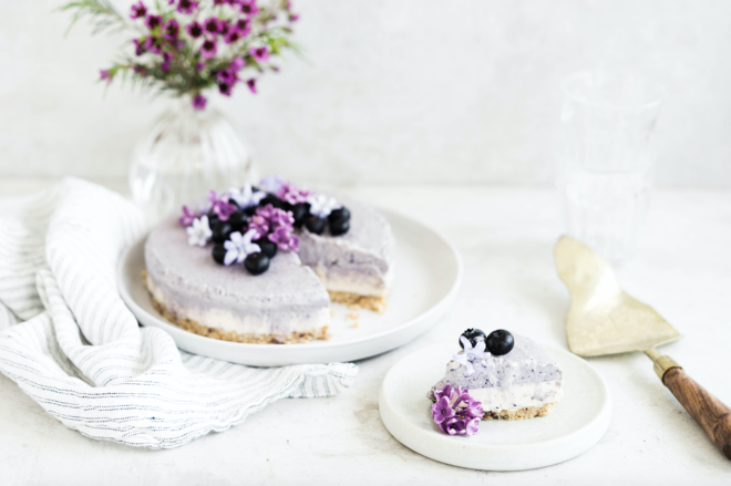 蓝莓芝士蛋糕（无奶油版）的做法