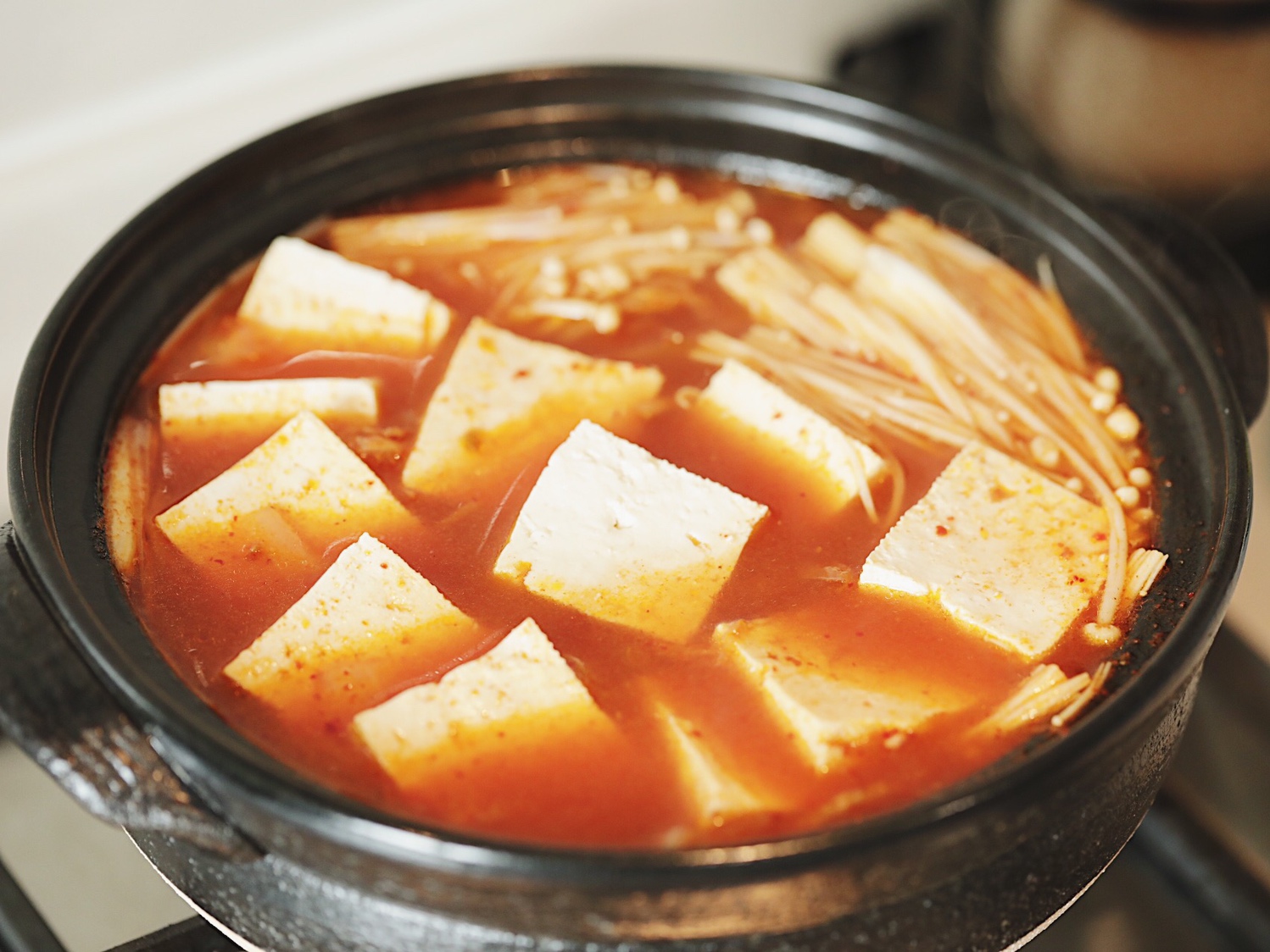 米饭绝配❗️一学就会的辣白菜豆腐汤🔥的做法 步骤17