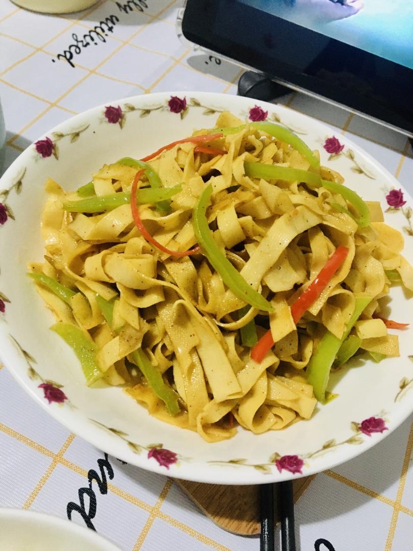 尖椒炒豆皮➕灵魂汤汁