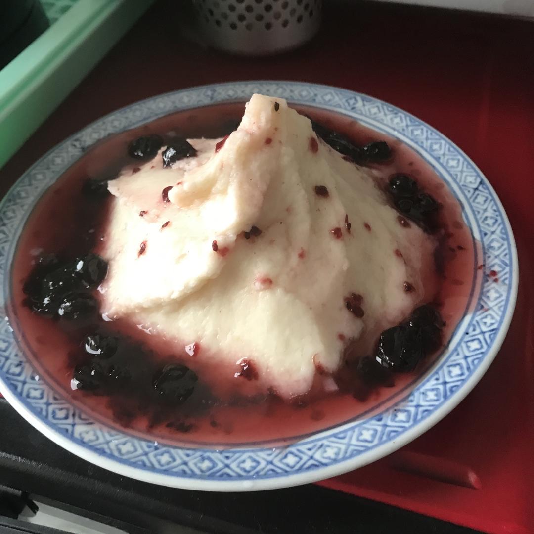 蓝莓山药泥