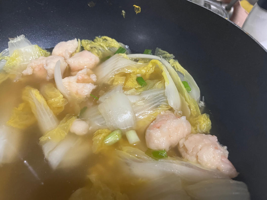 虾滑娃娃菜