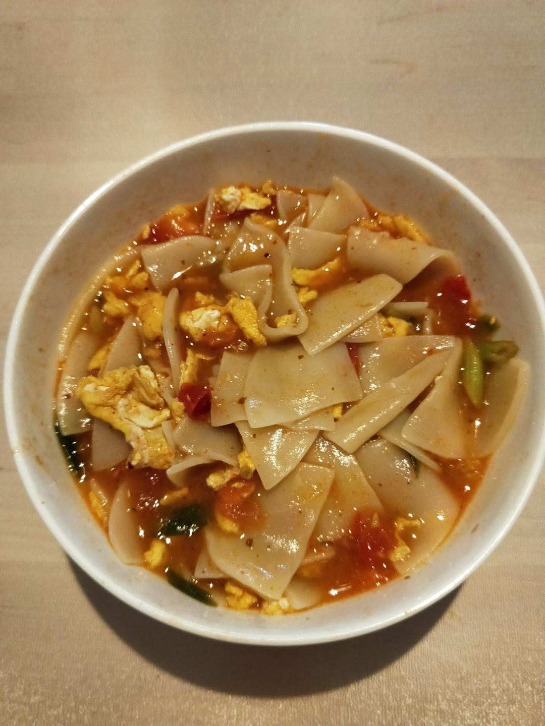 王小媛-做的【西安小吃系列】3:简约版西红柿旗花面-静的食光