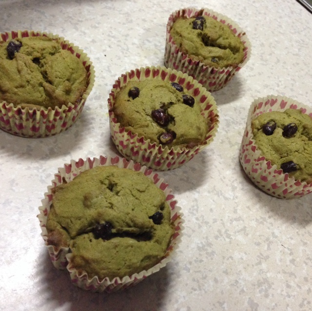 抹茶蜜豆杯子蛋糕