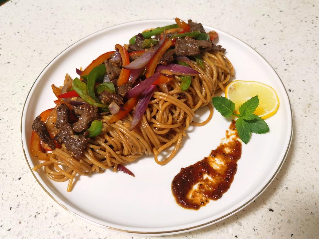 比餐厅好吃的黑椒牛柳意面🍝零失败简单教程
