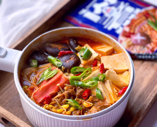 冬日暖锅·低脂韩式嫩豆腐汤的做法
