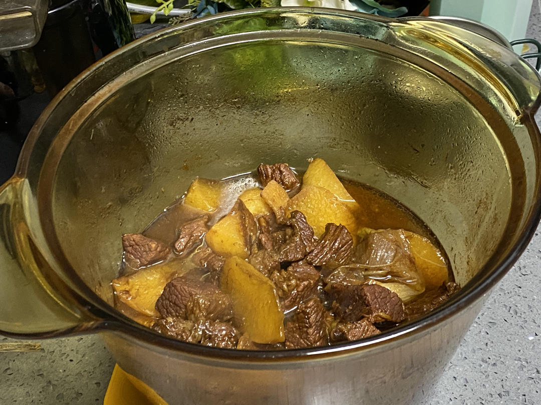 萝卜焖牛腩 （好吃得可以摆摊了）