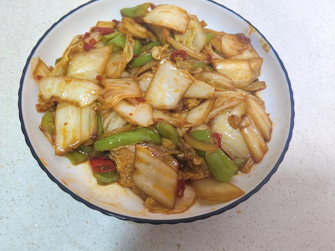 娃娃菜焖豆泡巨下饭！