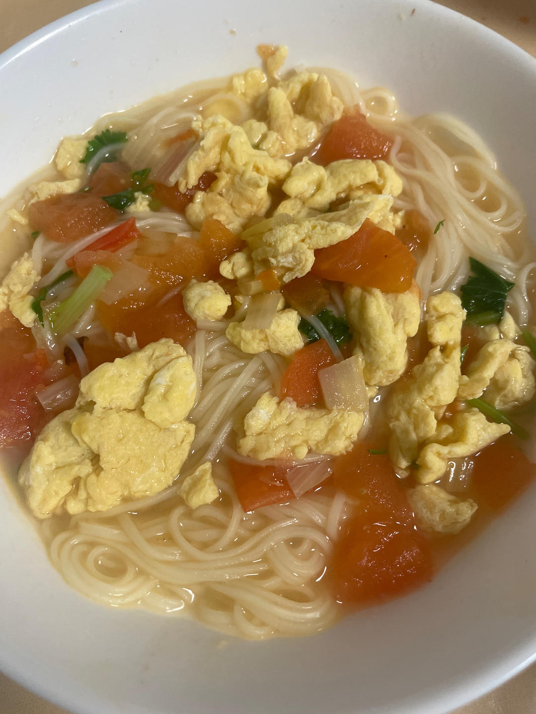 汤都要喝光的西红柿鸡蛋面