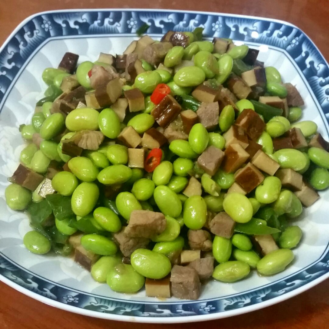 肉末毛豆炒香干