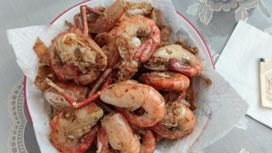 椒盐虾（家常少油版）