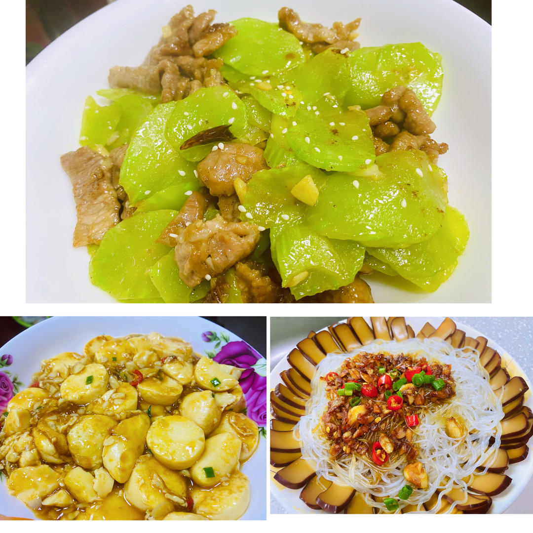 青笋炒肉片（肉片嫩青笋亮）