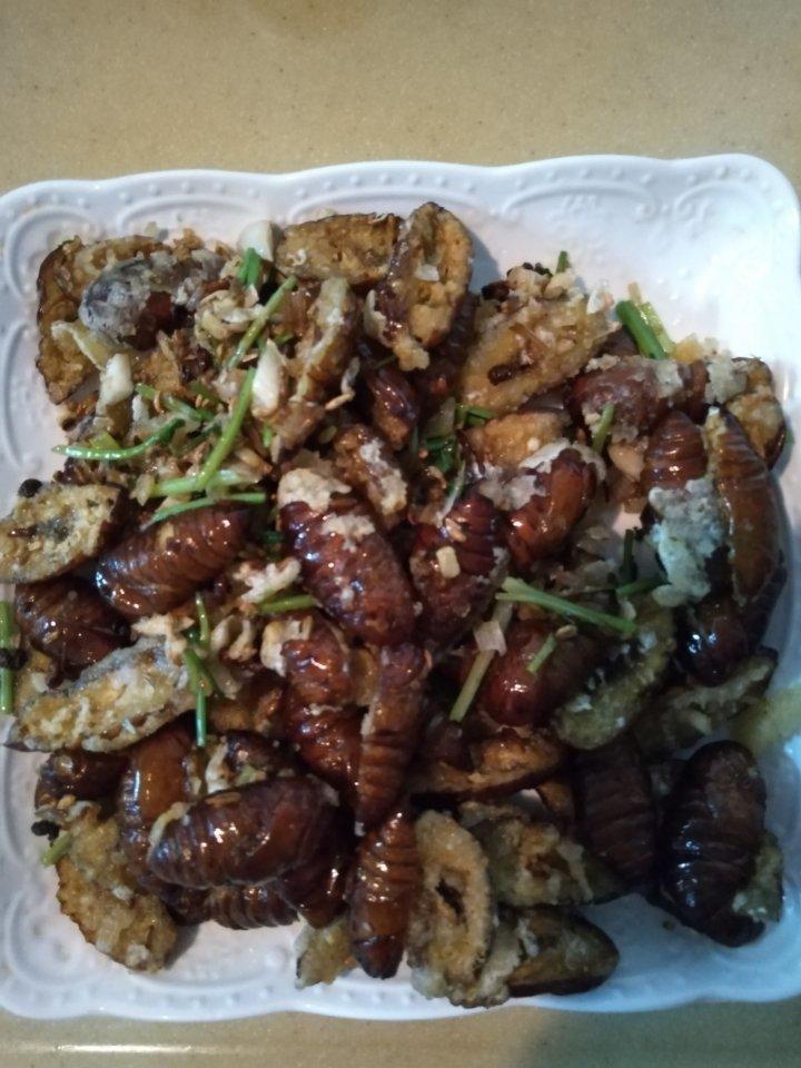干煸蚕蛹