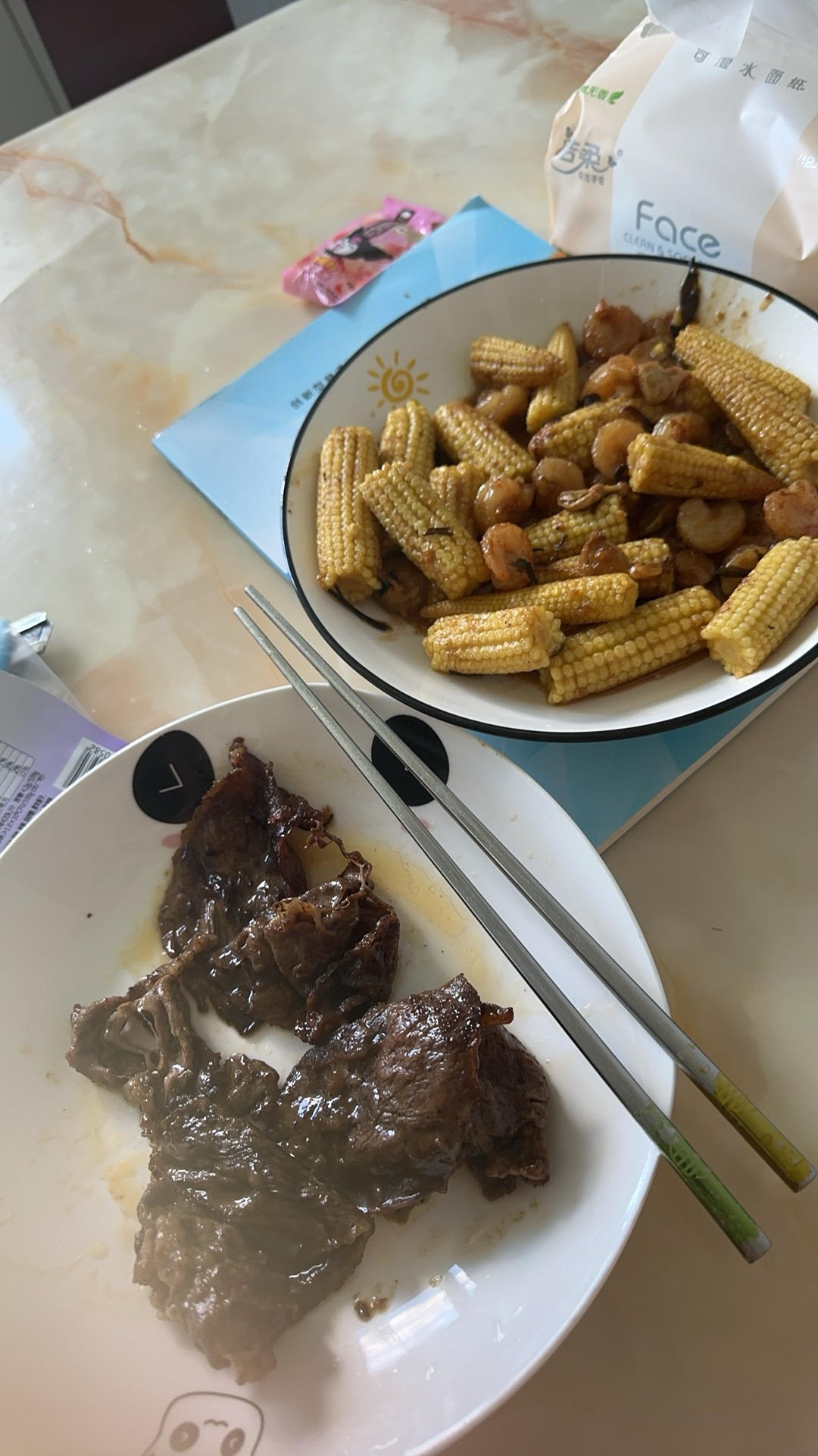 玉米笋炒虾仁