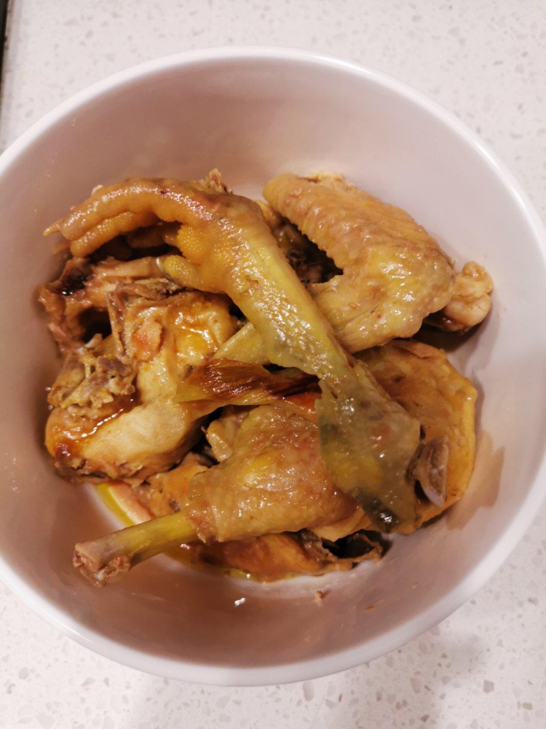 电饭锅简易版：盐焗手撕鸡