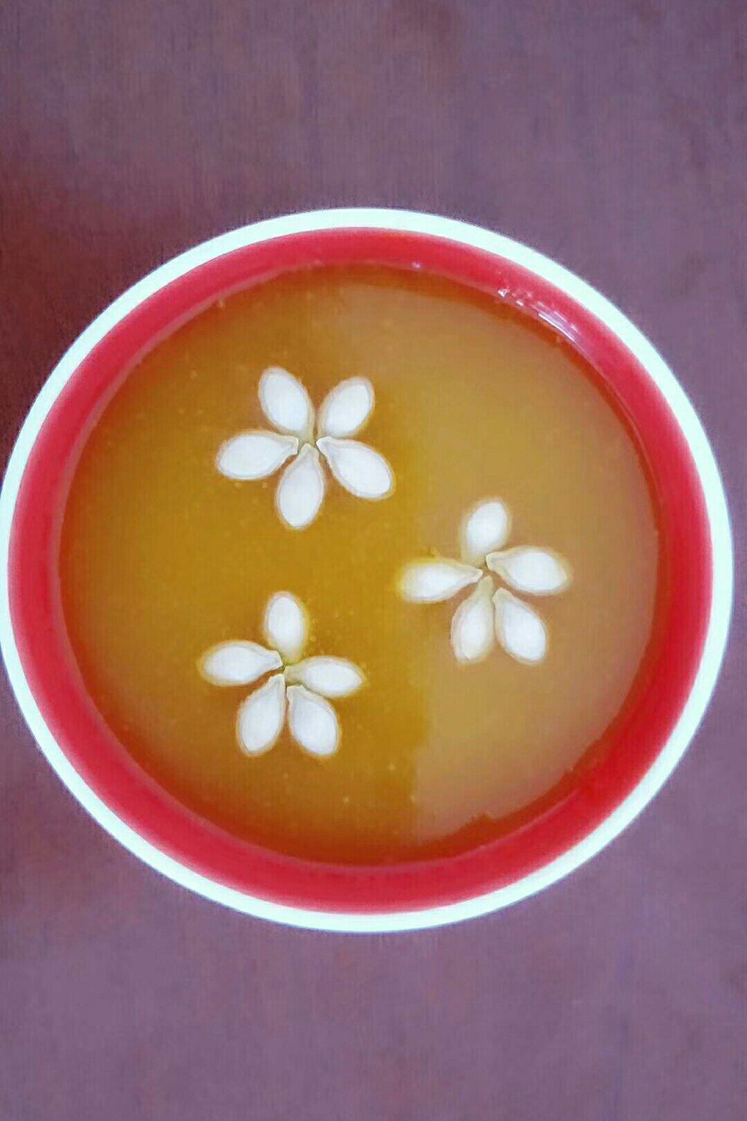 藕粉南瓜粥｜点缀芝麻花儿