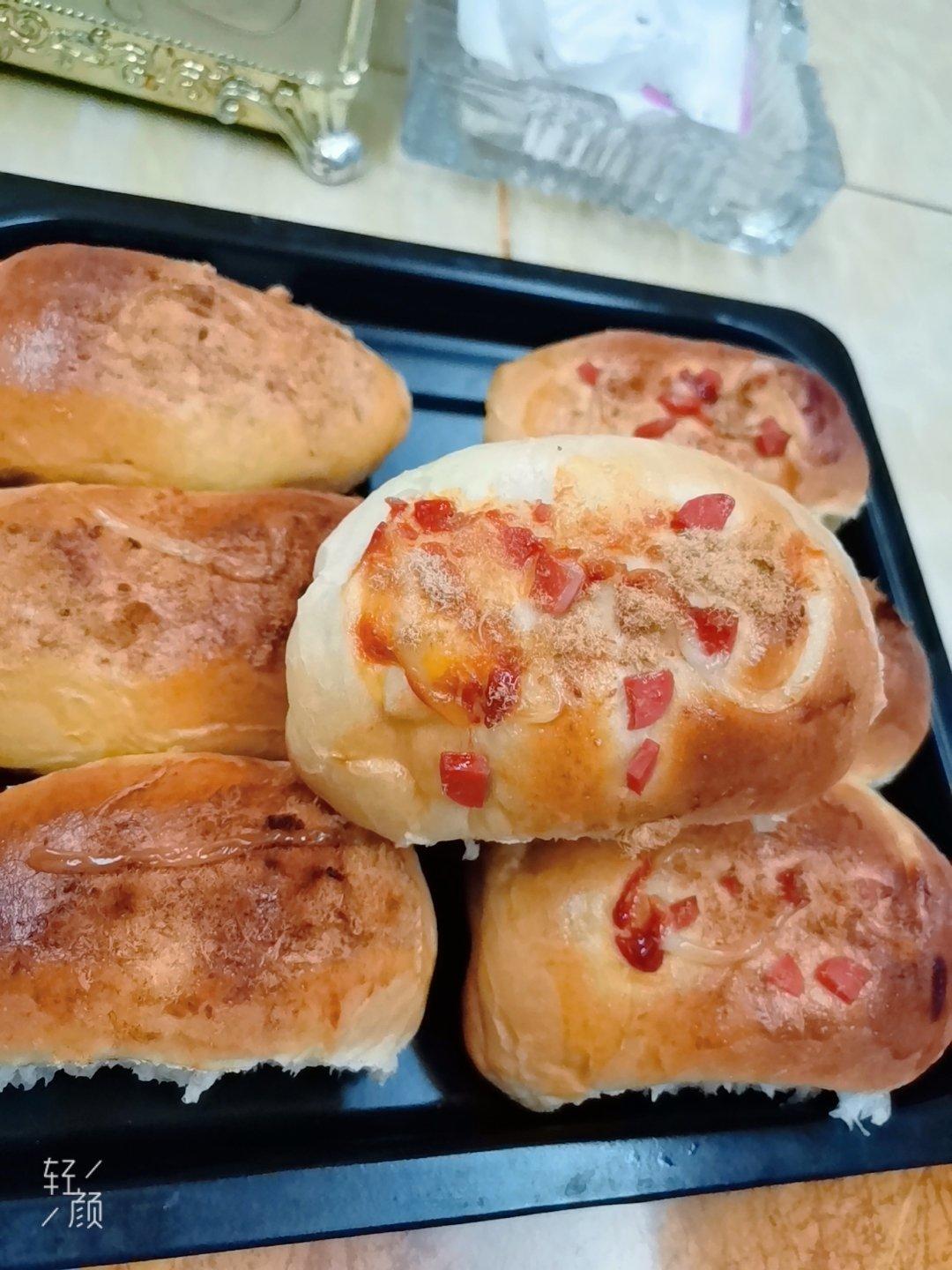 香葱火腿肉松面包
