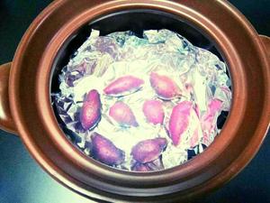 坤博砂锅烤紫薯的做法 步骤5