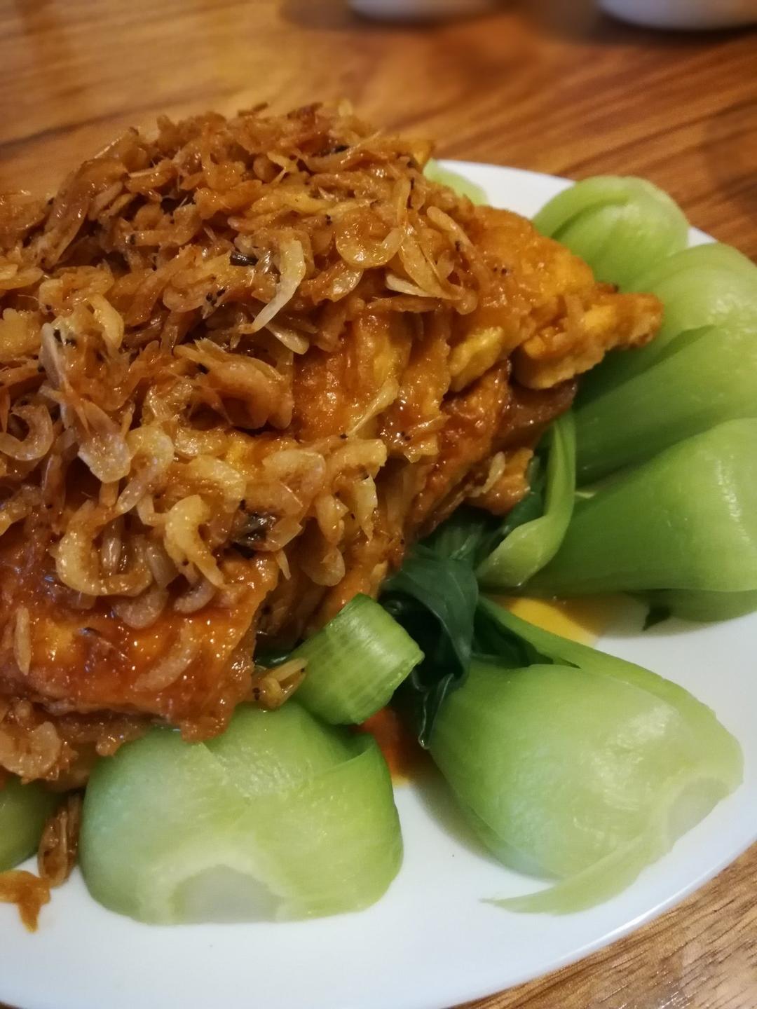 虾皮锅塌豆腐 （鲁菜）