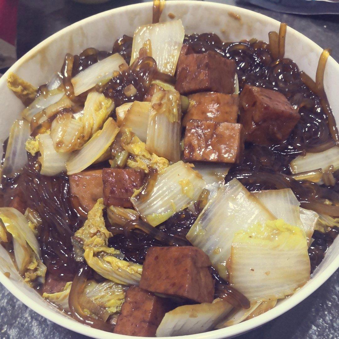 午餐肉炒娃娃菜
