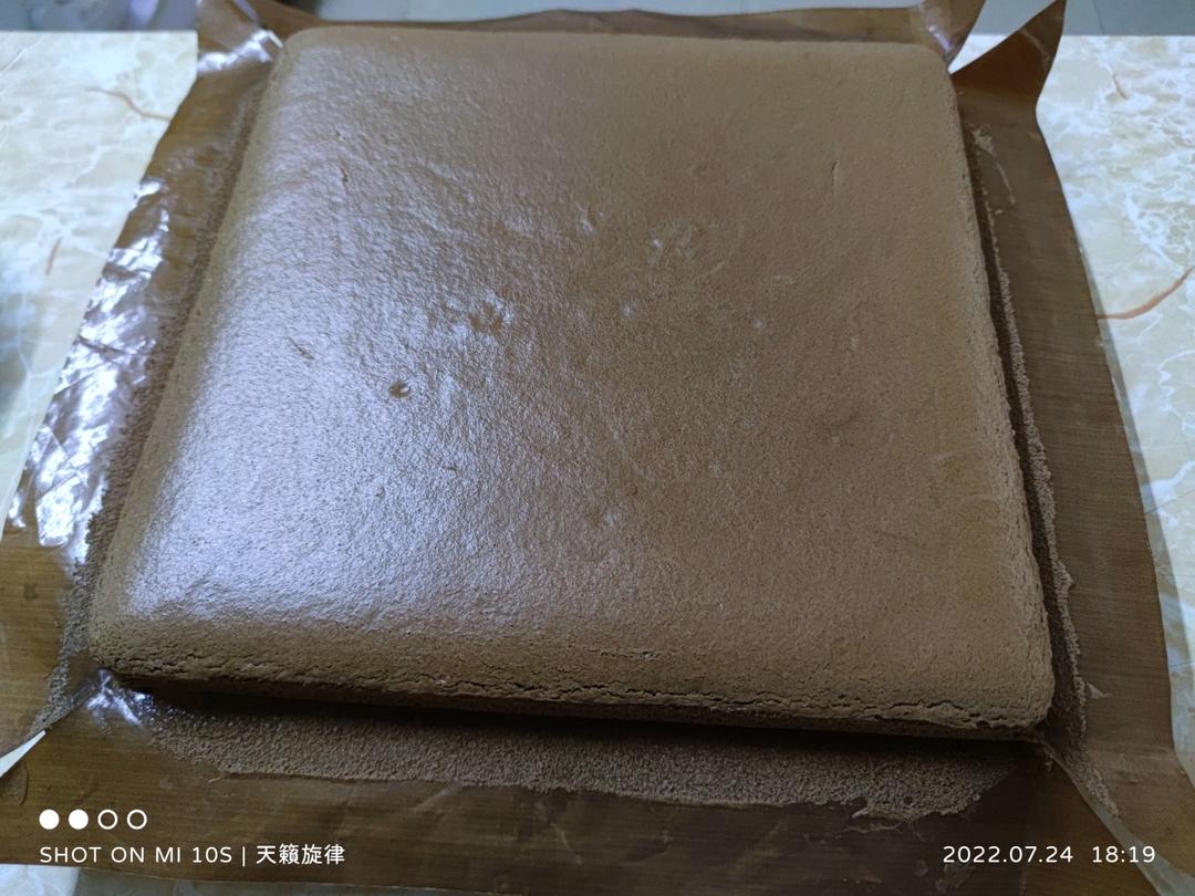 好吃飞天→奥利奥咸奶油可可咖啡蛋糕卷