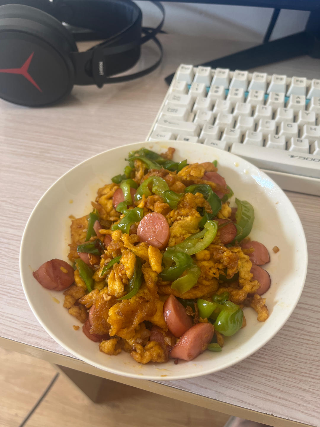 尖椒炒香肠