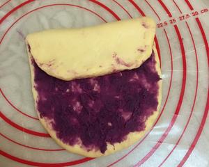 紫薯大理石纹吐司的做法 步骤7
