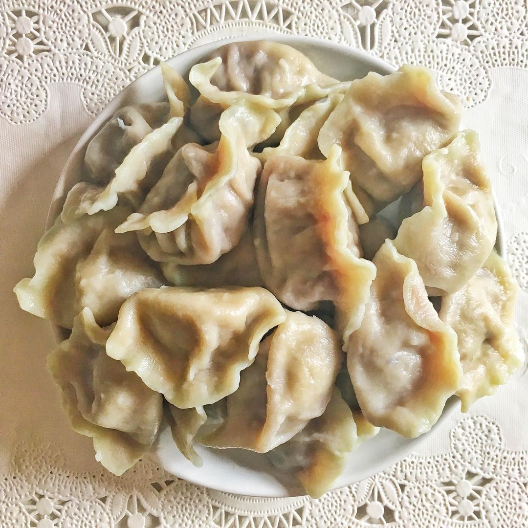 紫甘蓝大肉饺子