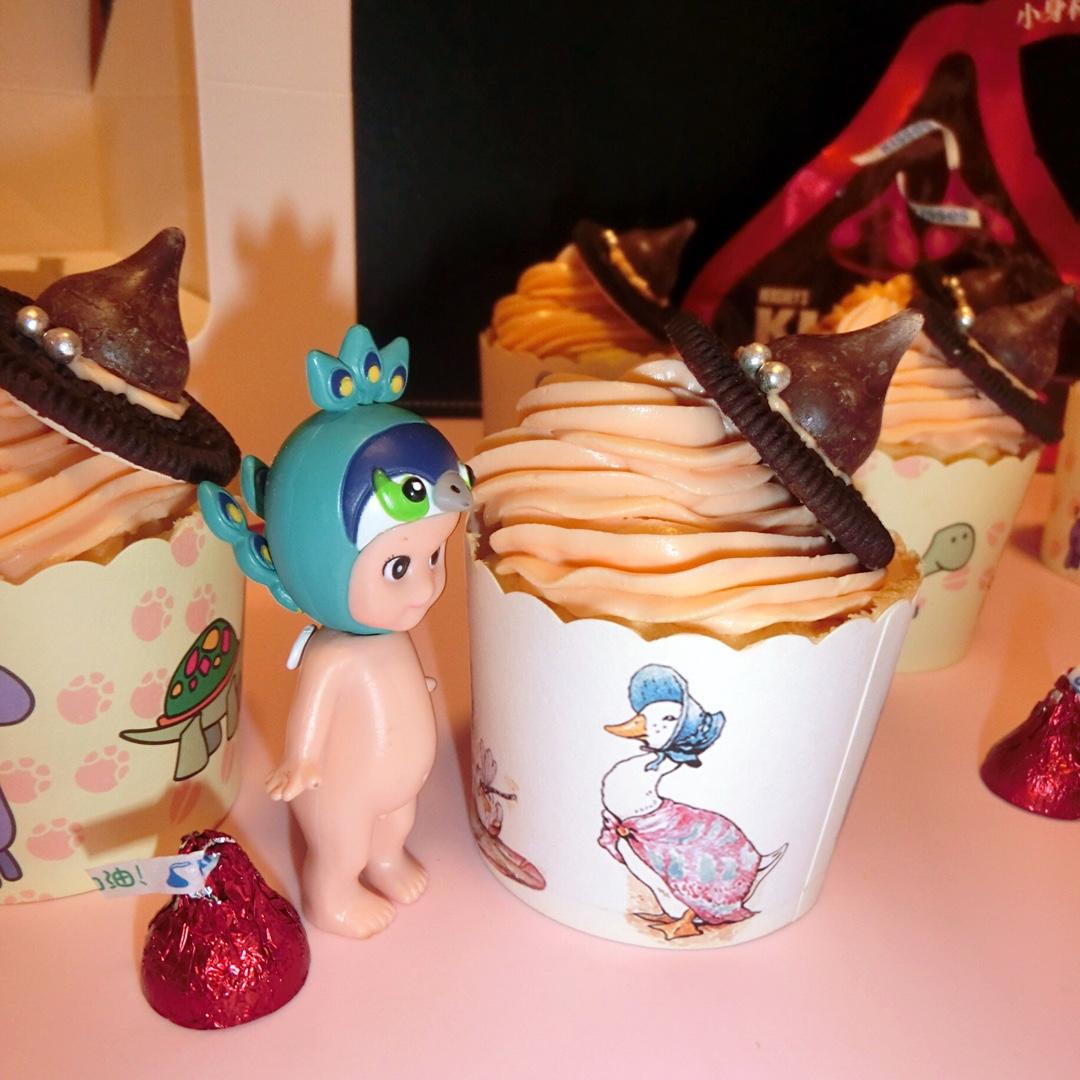 【万圣节】女巫帽子cupcake—美的T7-L382B智烤大师