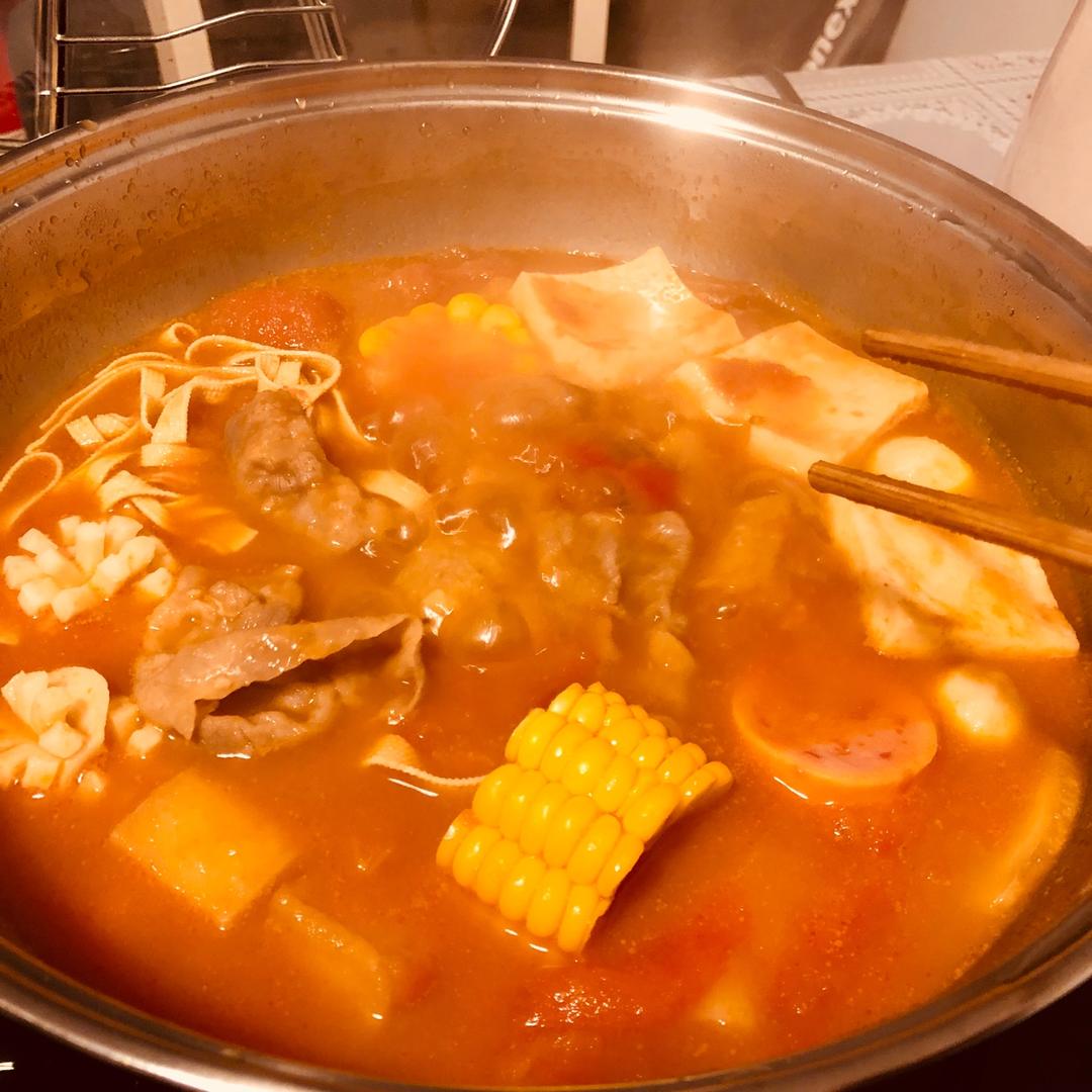 暖心暖胃的快手番茄火锅