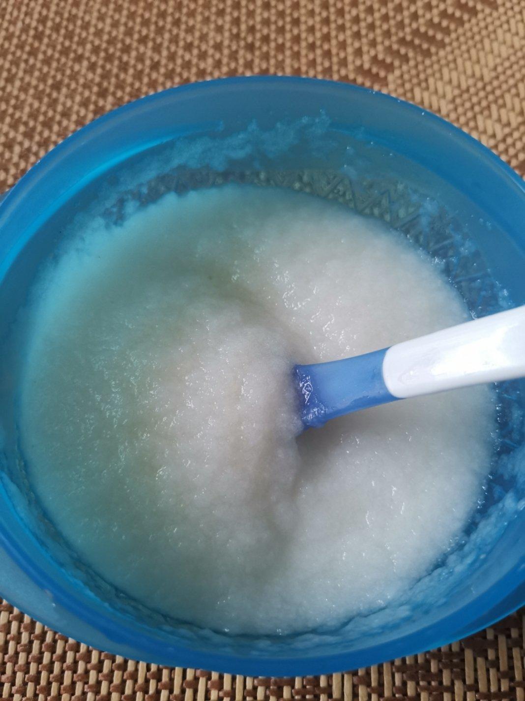 辅食-梨泥米粉