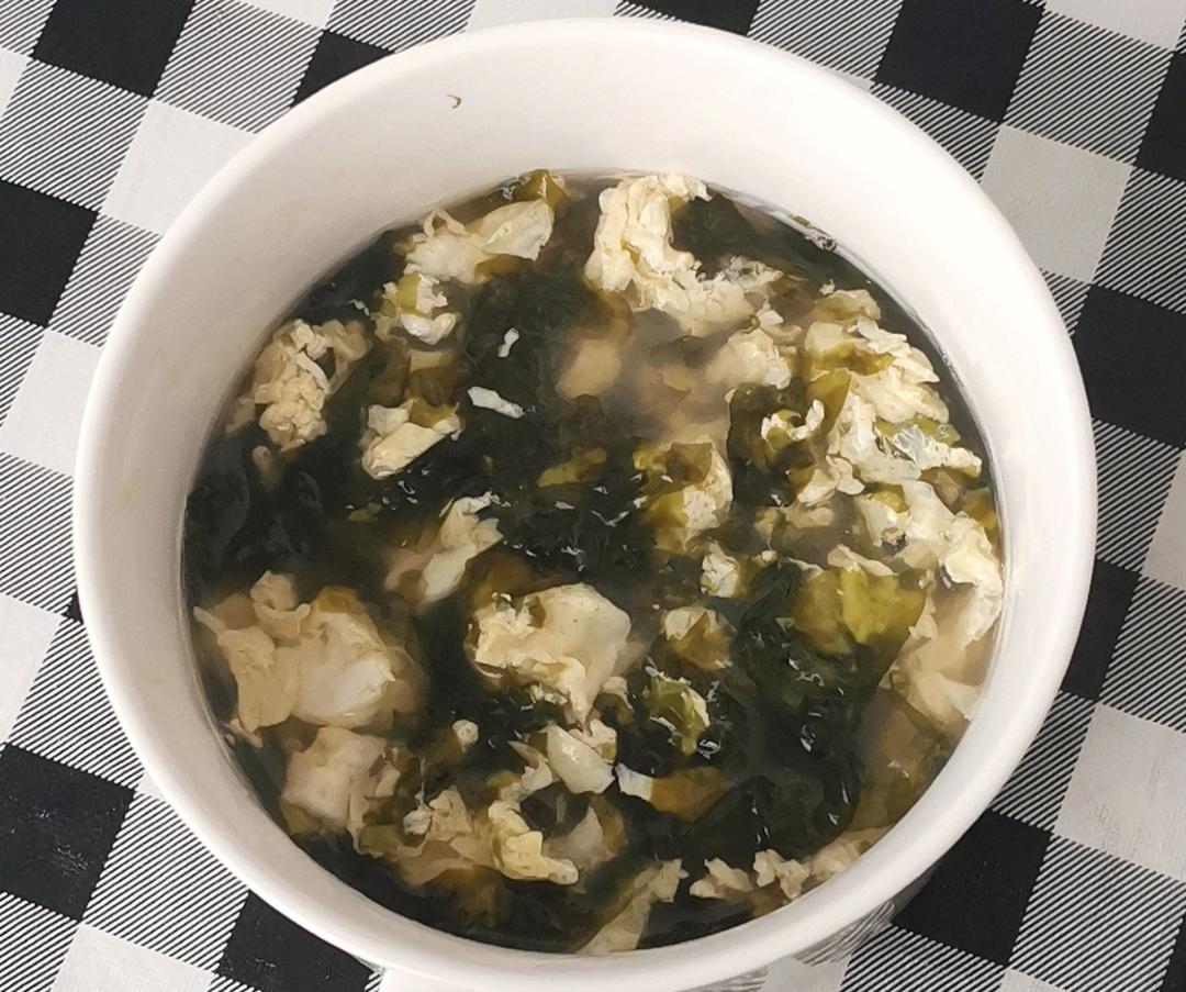 微波炉版「紫菜蛋花汤」