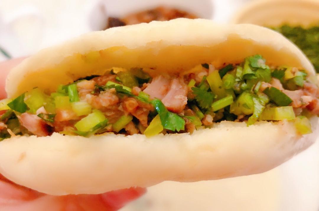 夹肉饼