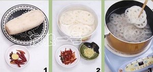 姜末热藕的做法 步骤1