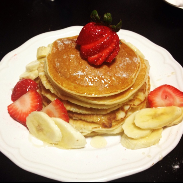 英式蜂蜜草莓松饼Pancake