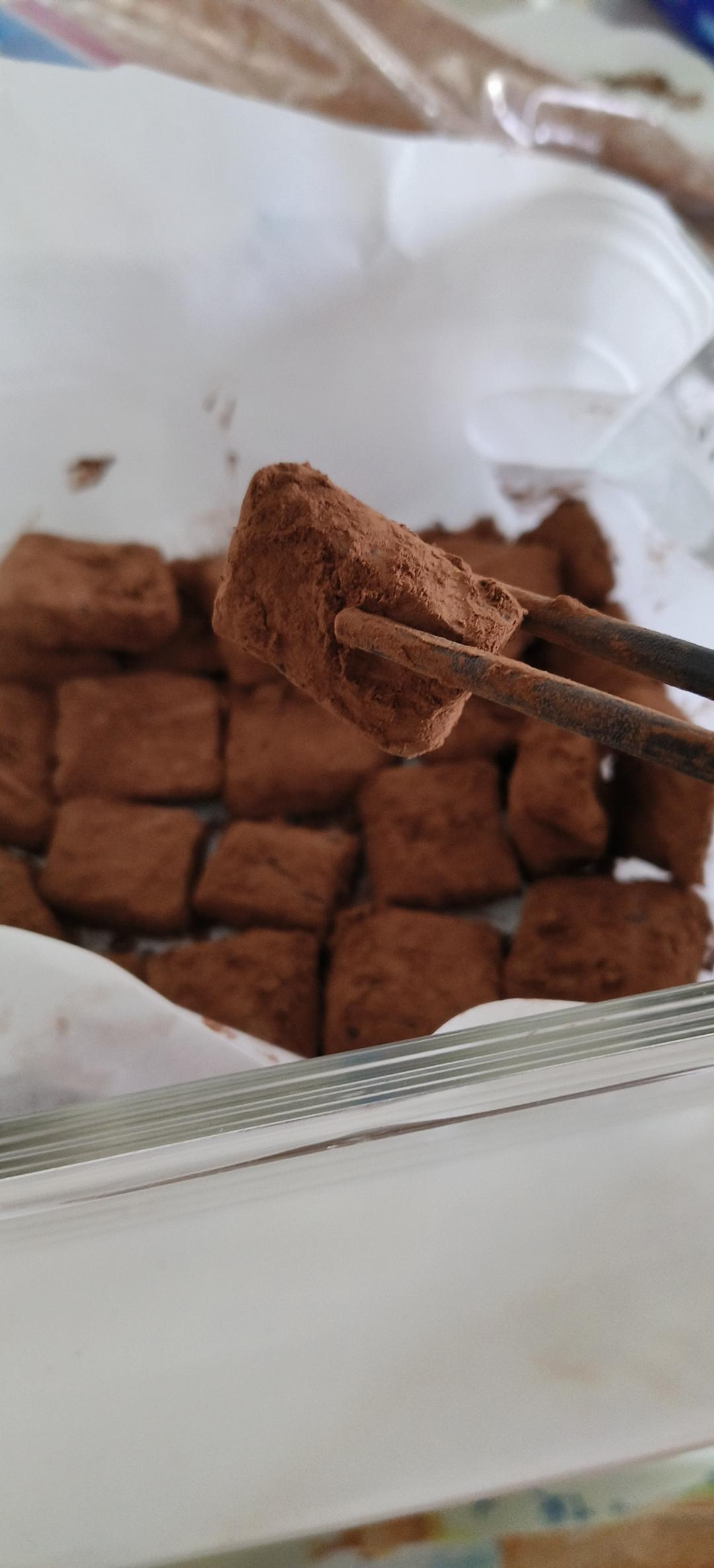 超简单！！情人节的生巧克力