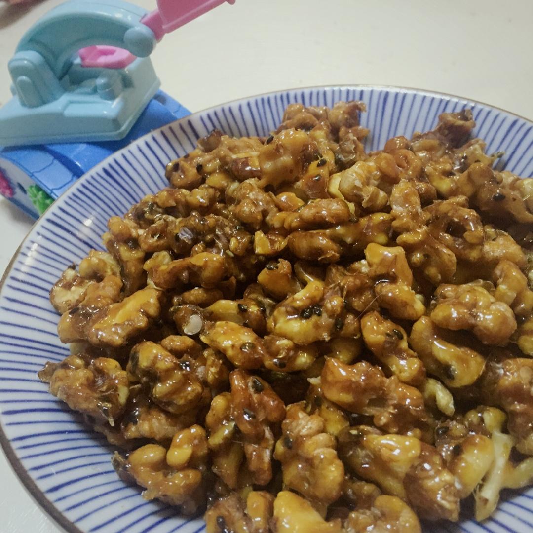 【琥珀核桃仁】冰糖无油不粘手