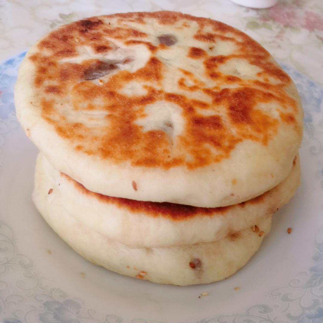 发面豆沙饼