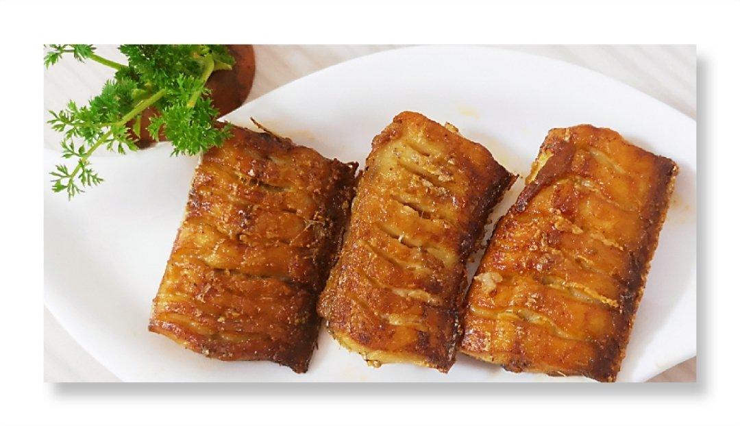 酥酥斑马纹带鱼（香酥椒盐炸带鱼）