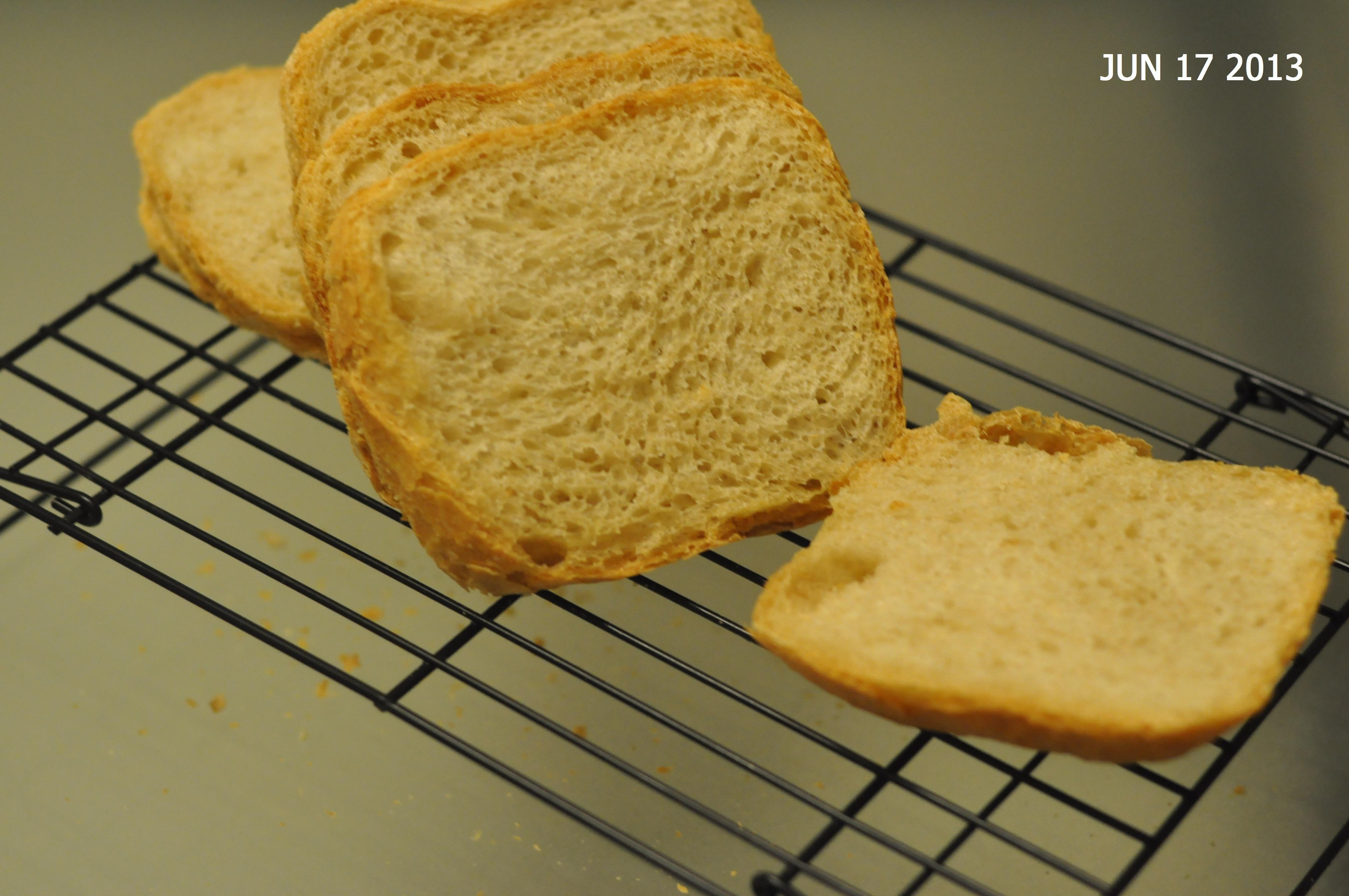 “我爱面包机”之法式乡村面包---无糖无油