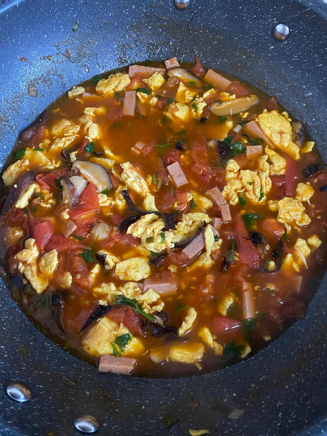 午餐晚餐西红柿鸡蛋打卤面