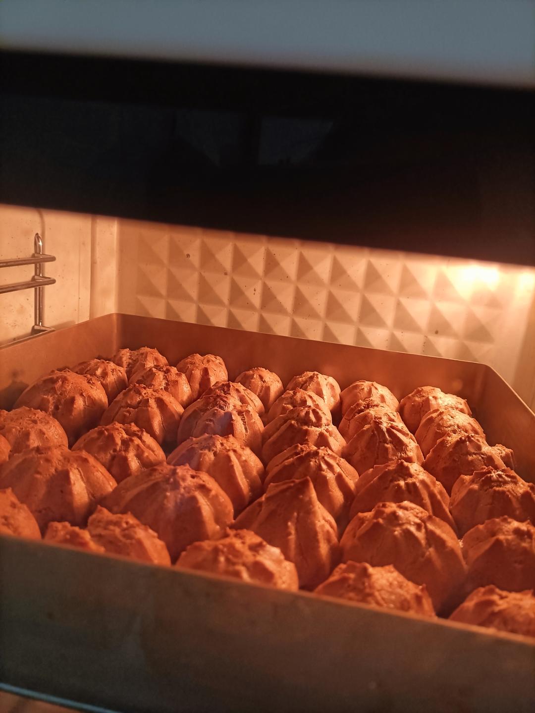 简单易成功的奶油小泡芙做法