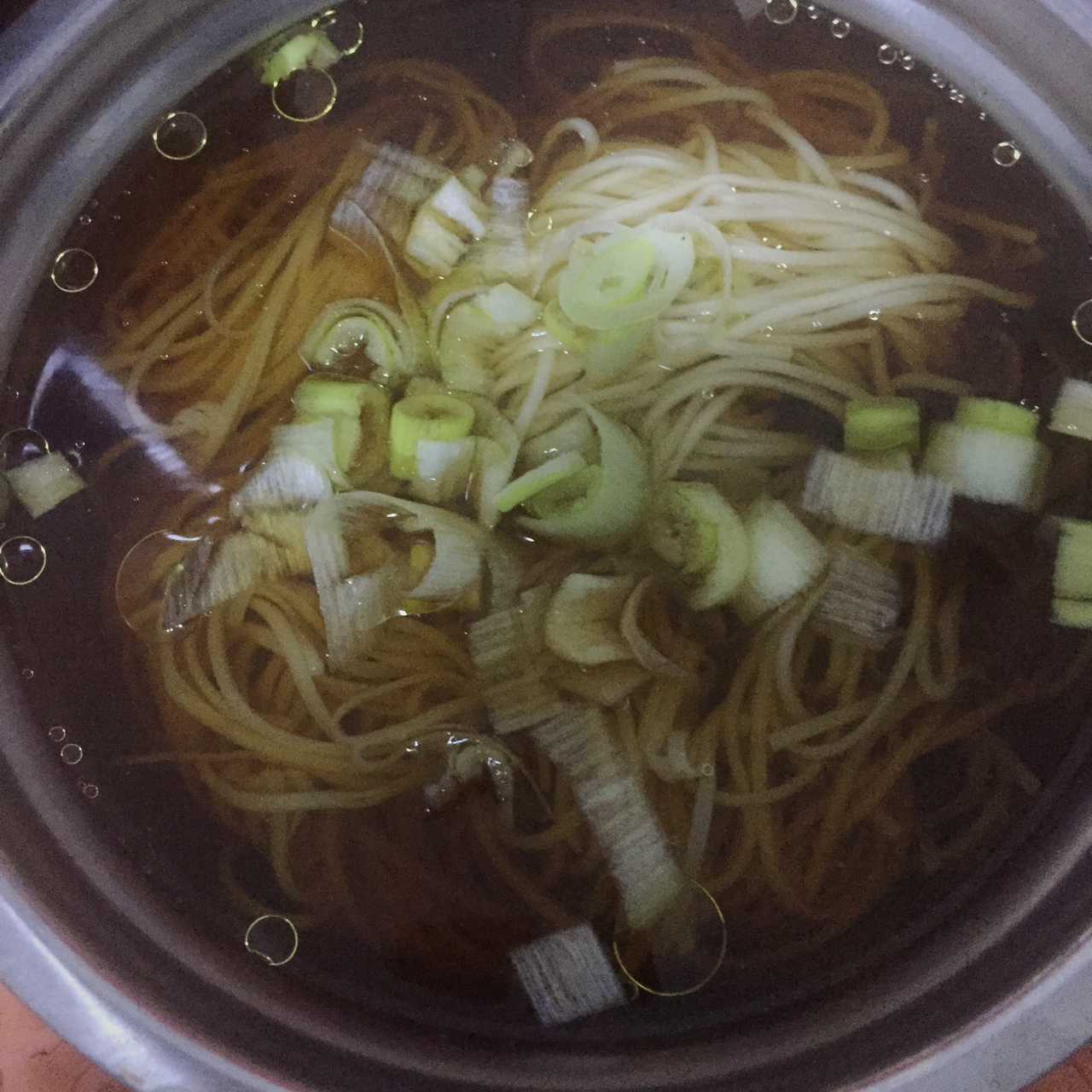 小葱麻油酱油面